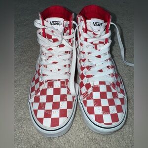 Size 6 - VANS Filmore High Top Red/White Checkered